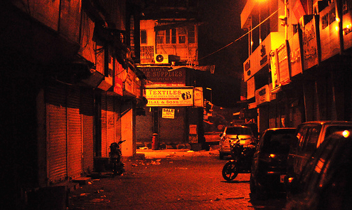 Mumbai at night - not the gentlest welcome to a new city, continent or culture